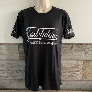 God*fidence knowing I can’t but He can graphic shirt size XL (O1)